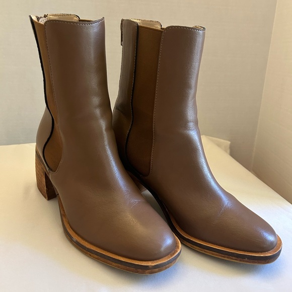 Oasis Society California Brown Tall Ankle Boot Size 9 - Picture 2 of 16